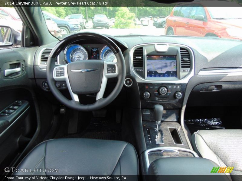 Pewter Grey Pearl Coat / Black 2014 Chrysler 300 C AWD