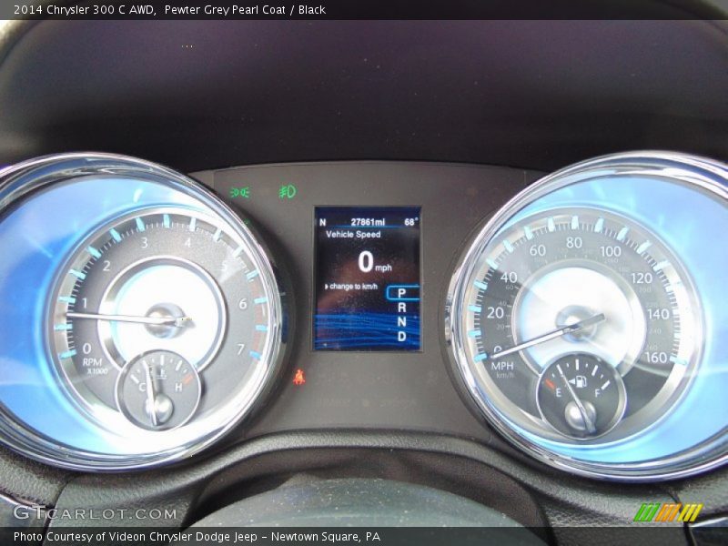 Pewter Grey Pearl Coat / Black 2014 Chrysler 300 C AWD