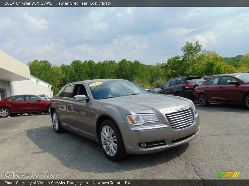 Pewter Grey Pearl Coat / Black 2014 Chrysler 300 C AWD