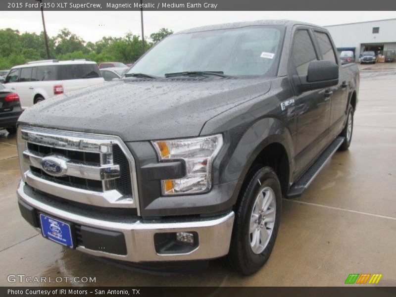 Magnetic Metallic / Medium Earth Gray 2015 Ford F150 XLT SuperCrew