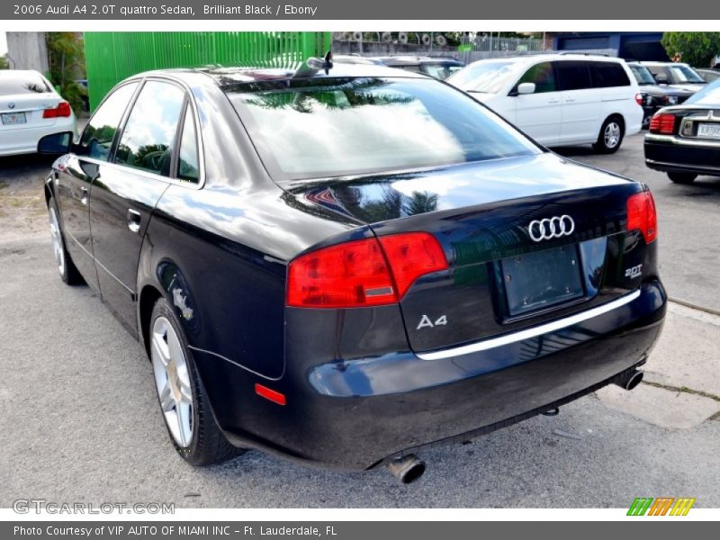 Brilliant Black / Ebony 2006 Audi A4 2.0T quattro Sedan
