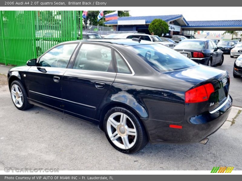Brilliant Black / Ebony 2006 Audi A4 2.0T quattro Sedan