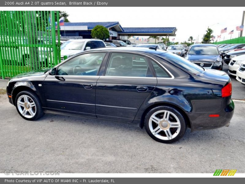 Brilliant Black / Ebony 2006 Audi A4 2.0T quattro Sedan