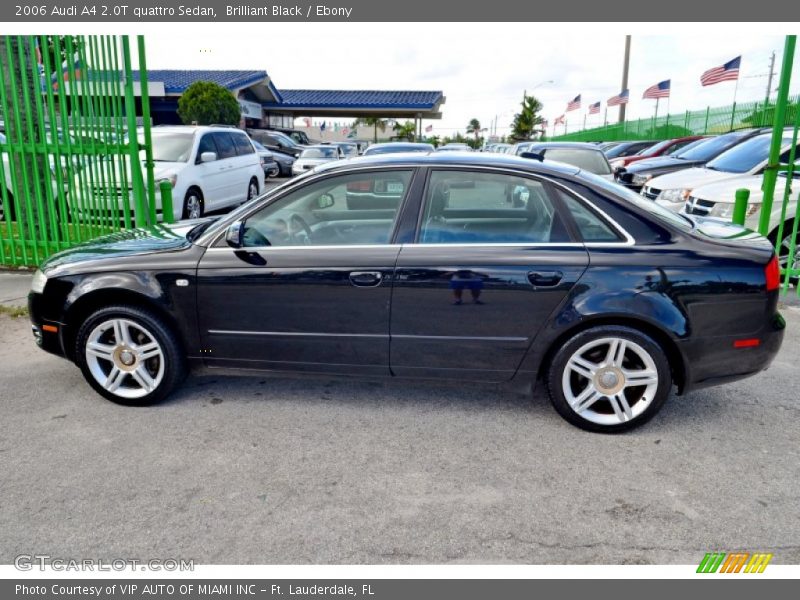 Brilliant Black / Ebony 2006 Audi A4 2.0T quattro Sedan