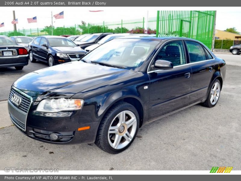 Brilliant Black / Ebony 2006 Audi A4 2.0T quattro Sedan