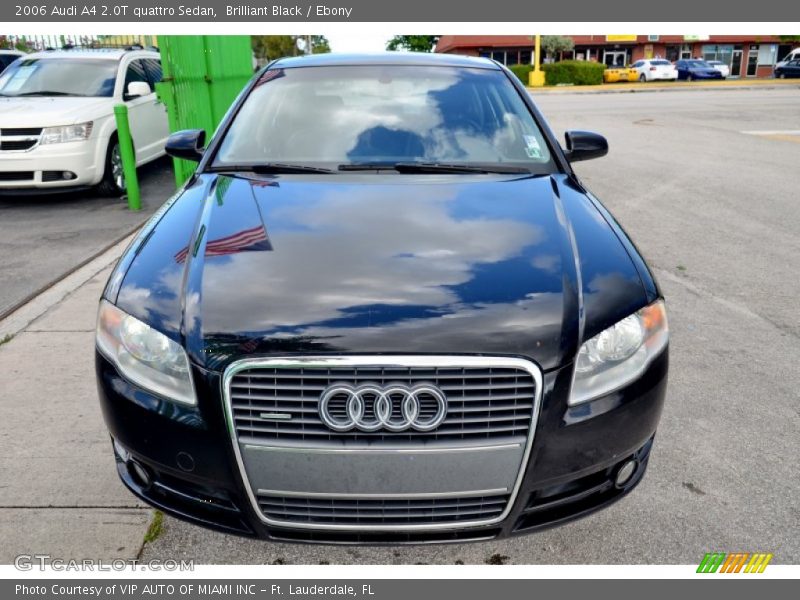 Brilliant Black / Ebony 2006 Audi A4 2.0T quattro Sedan