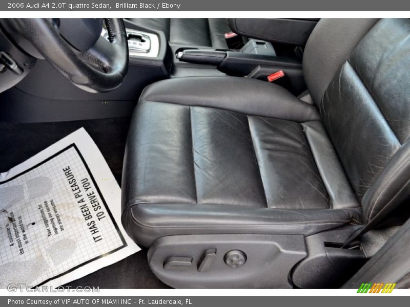 Brilliant Black / Ebony 2006 Audi A4 2.0T quattro Sedan