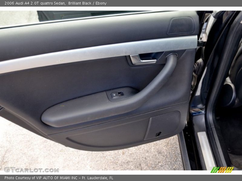 Brilliant Black / Ebony 2006 Audi A4 2.0T quattro Sedan