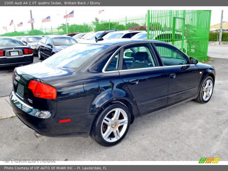 Brilliant Black / Ebony 2006 Audi A4 2.0T quattro Sedan