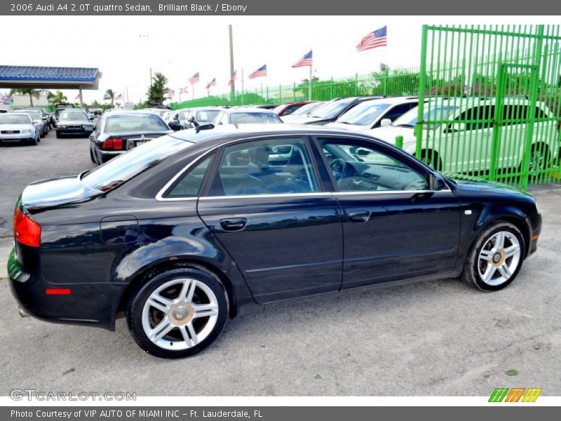 Brilliant Black / Ebony 2006 Audi A4 2.0T quattro Sedan