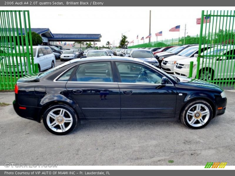 Brilliant Black / Ebony 2006 Audi A4 2.0T quattro Sedan