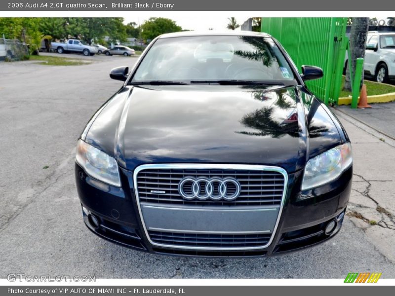 Brilliant Black / Ebony 2006 Audi A4 2.0T quattro Sedan