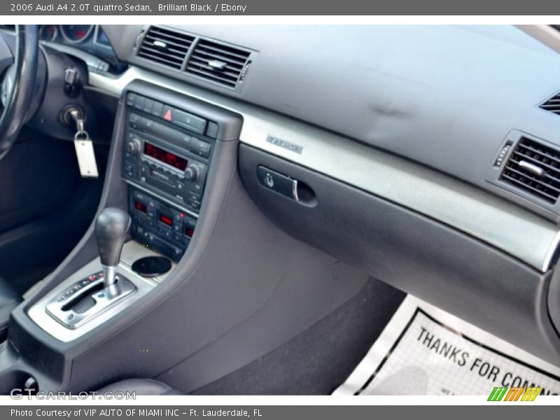 Brilliant Black / Ebony 2006 Audi A4 2.0T quattro Sedan