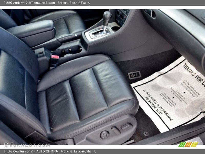 Brilliant Black / Ebony 2006 Audi A4 2.0T quattro Sedan