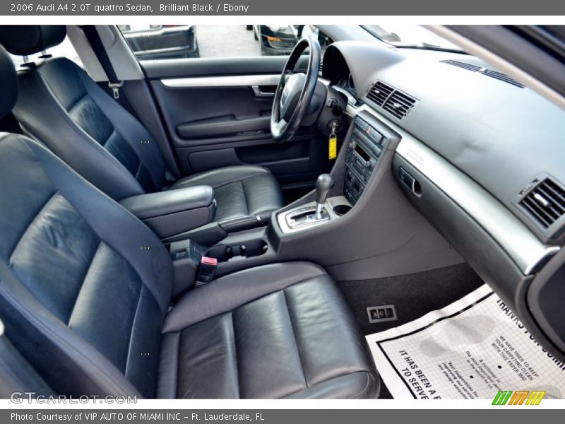 Brilliant Black / Ebony 2006 Audi A4 2.0T quattro Sedan