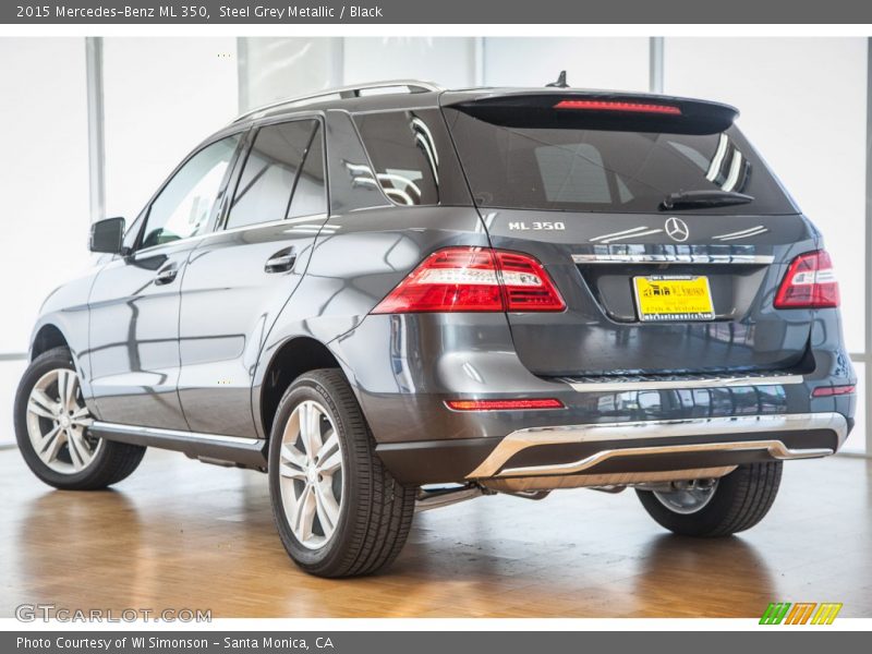 Steel Grey Metallic / Black 2015 Mercedes-Benz ML 350