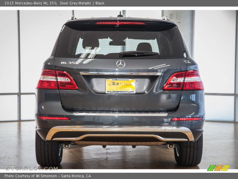 Steel Grey Metallic / Black 2015 Mercedes-Benz ML 350