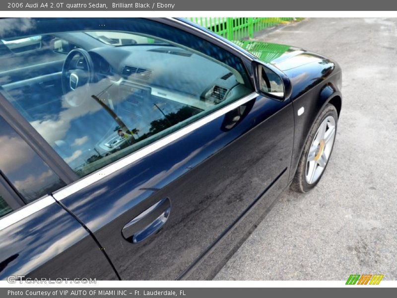 Brilliant Black / Ebony 2006 Audi A4 2.0T quattro Sedan