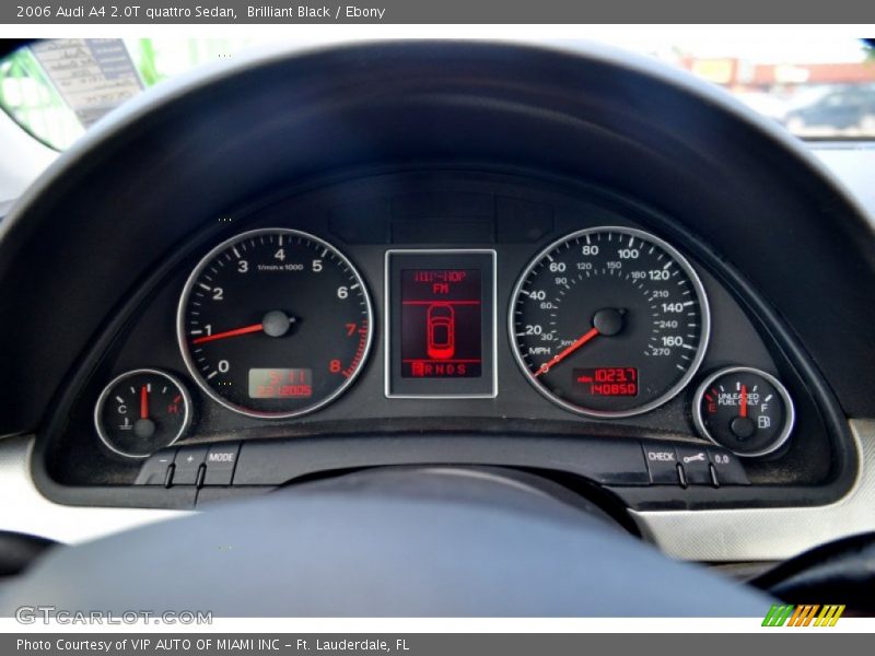 Brilliant Black / Ebony 2006 Audi A4 2.0T quattro Sedan