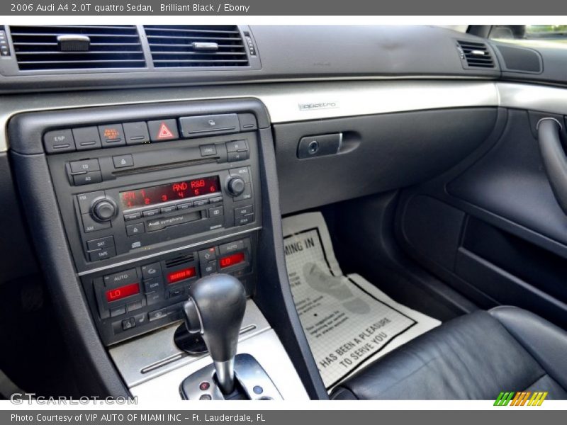 Brilliant Black / Ebony 2006 Audi A4 2.0T quattro Sedan