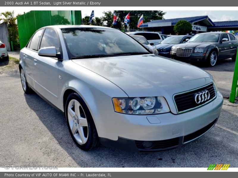 Light Silver Metallic / Ebony 2003 Audi A4 1.8T Sedan