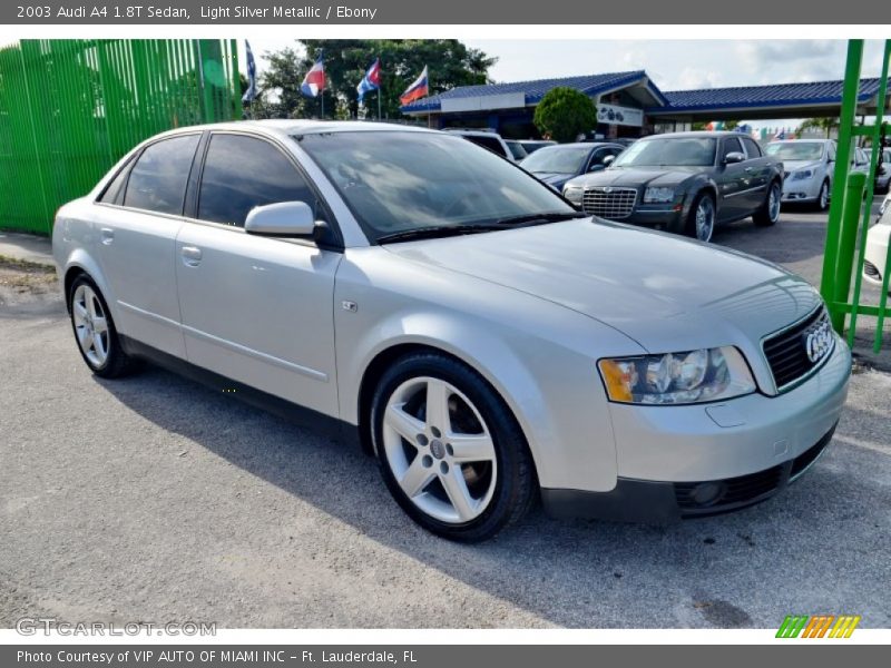 Light Silver Metallic / Ebony 2003 Audi A4 1.8T Sedan