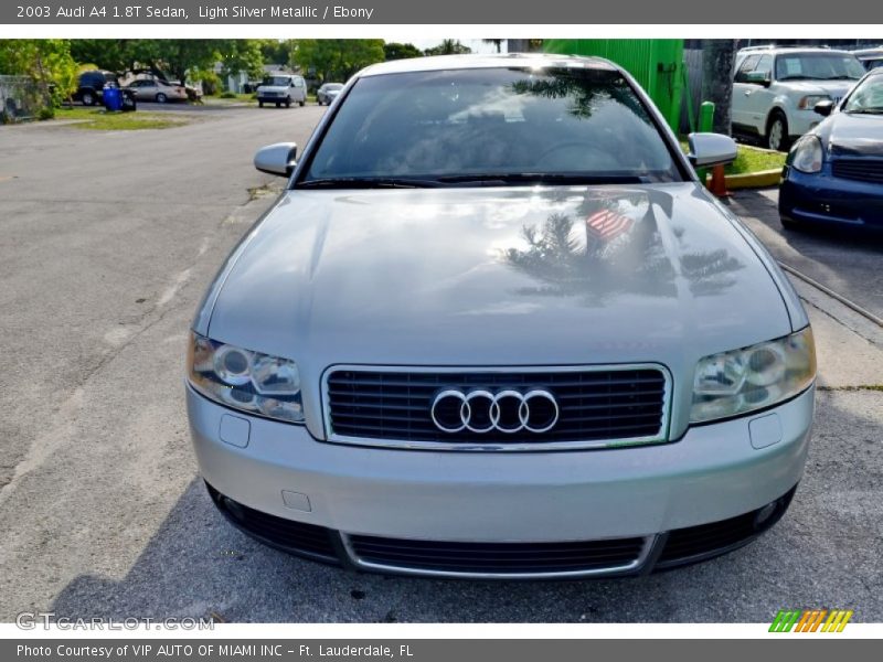 Light Silver Metallic / Ebony 2003 Audi A4 1.8T Sedan