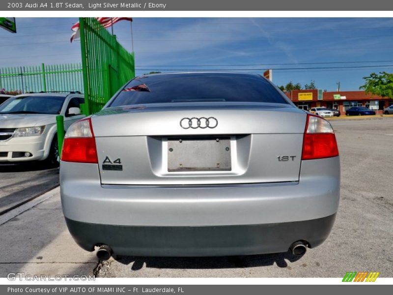 Light Silver Metallic / Ebony 2003 Audi A4 1.8T Sedan