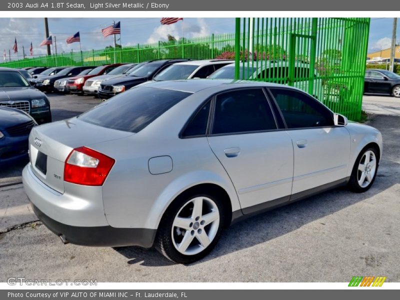 Light Silver Metallic / Ebony 2003 Audi A4 1.8T Sedan