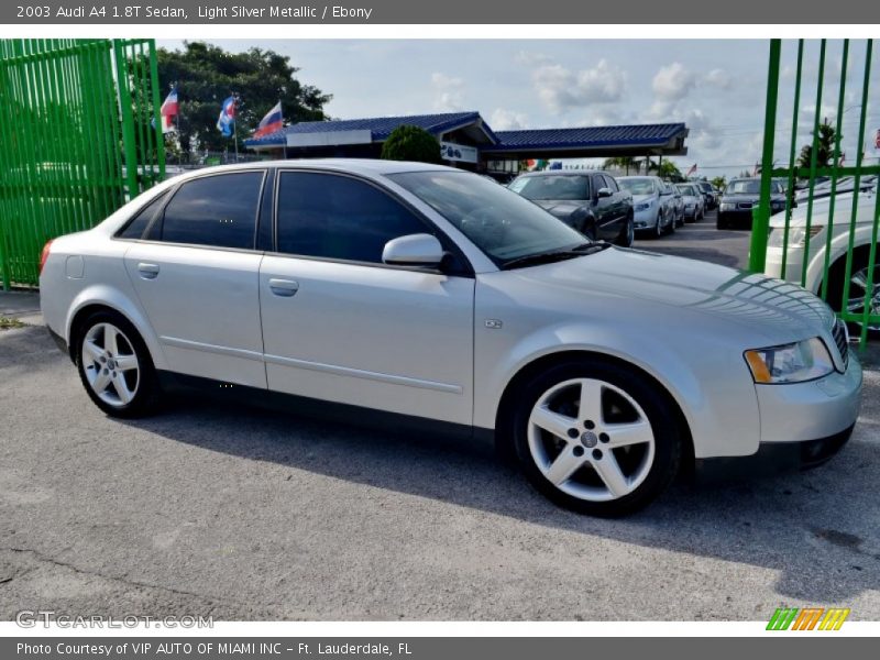 Light Silver Metallic / Ebony 2003 Audi A4 1.8T Sedan