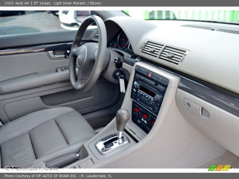 Light Silver Metallic / Ebony 2003 Audi A4 1.8T Sedan