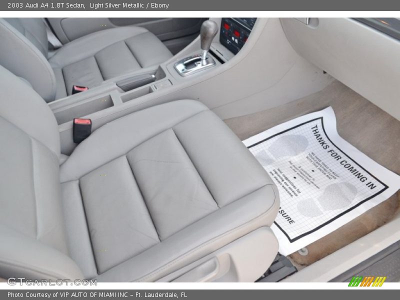 Light Silver Metallic / Ebony 2003 Audi A4 1.8T Sedan