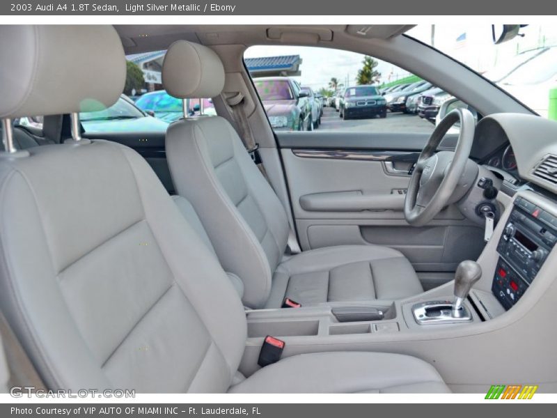 Light Silver Metallic / Ebony 2003 Audi A4 1.8T Sedan