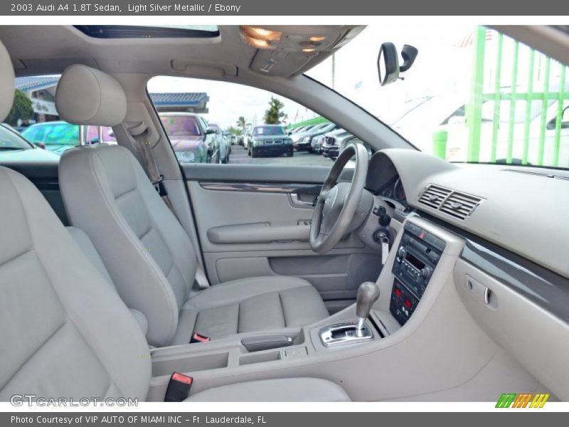 Light Silver Metallic / Ebony 2003 Audi A4 1.8T Sedan