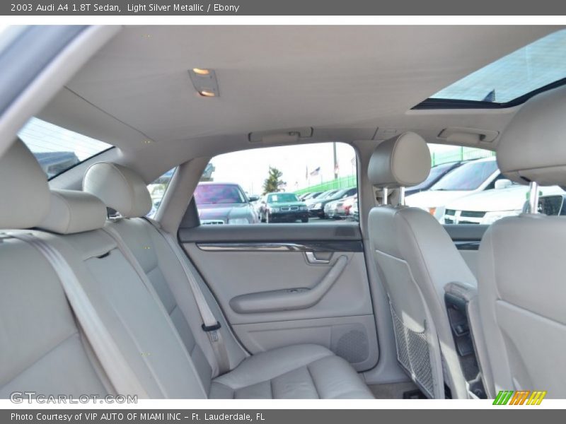 Light Silver Metallic / Ebony 2003 Audi A4 1.8T Sedan