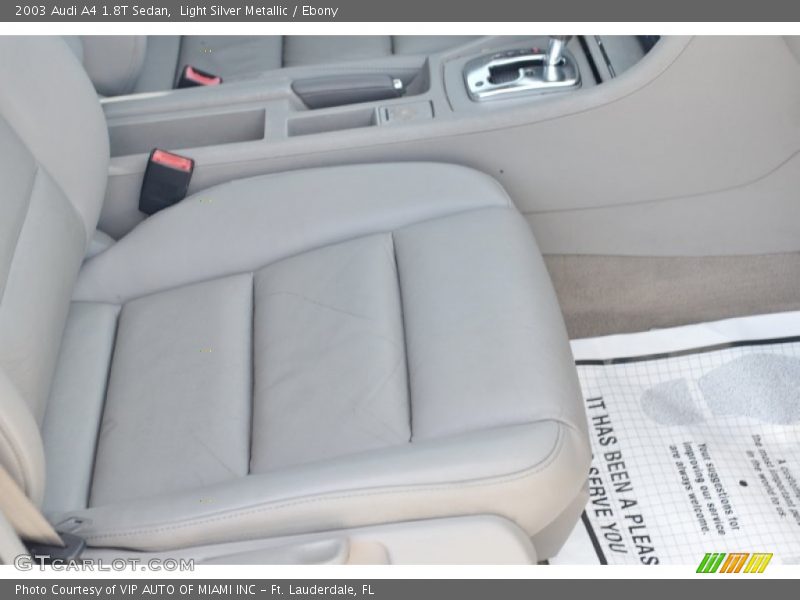 Light Silver Metallic / Ebony 2003 Audi A4 1.8T Sedan