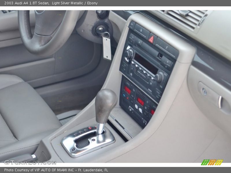 Light Silver Metallic / Ebony 2003 Audi A4 1.8T Sedan