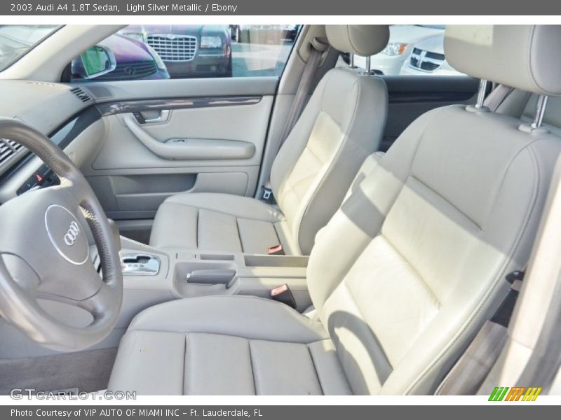 Light Silver Metallic / Ebony 2003 Audi A4 1.8T Sedan