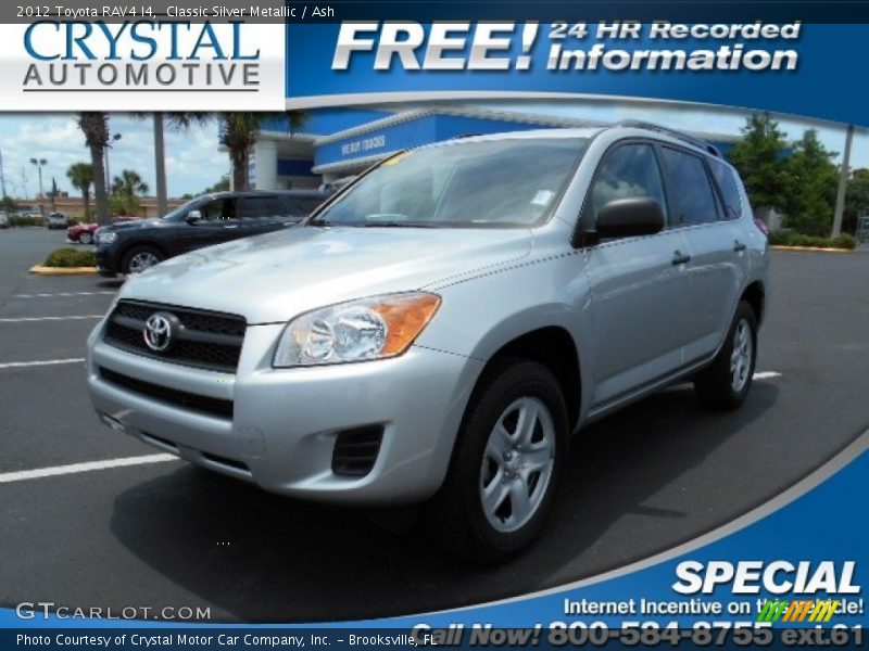 Classic Silver Metallic / Ash 2012 Toyota RAV4 I4