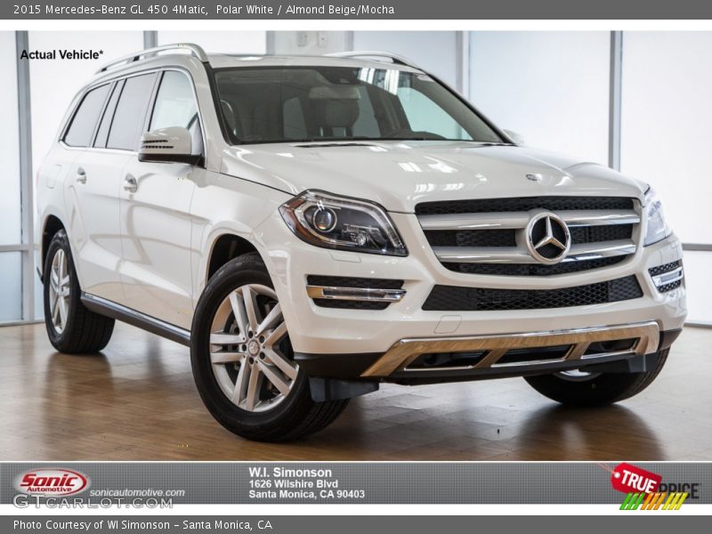 Polar White / Almond Beige/Mocha 2015 Mercedes-Benz GL 450 4Matic