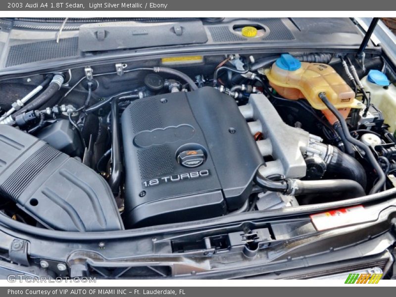 Light Silver Metallic / Ebony 2003 Audi A4 1.8T Sedan