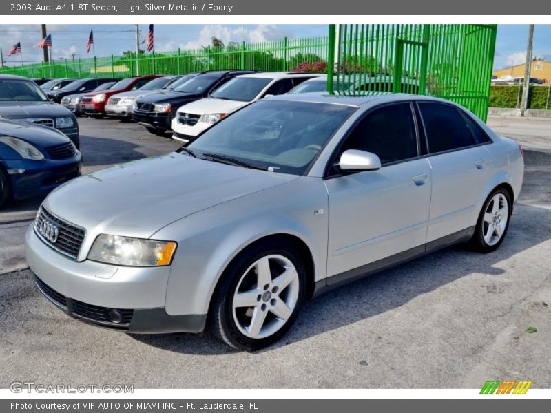 Light Silver Metallic / Ebony 2003 Audi A4 1.8T Sedan