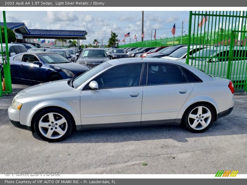 Light Silver Metallic / Ebony 2003 Audi A4 1.8T Sedan