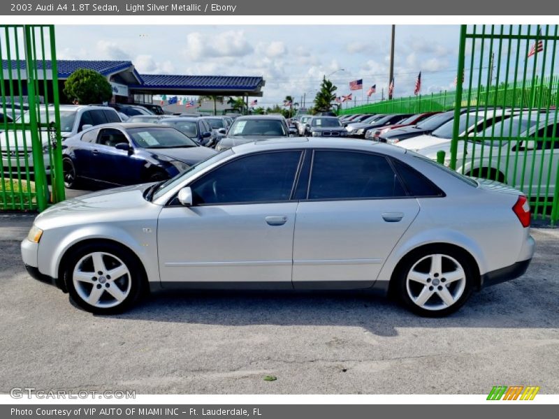 Light Silver Metallic / Ebony 2003 Audi A4 1.8T Sedan