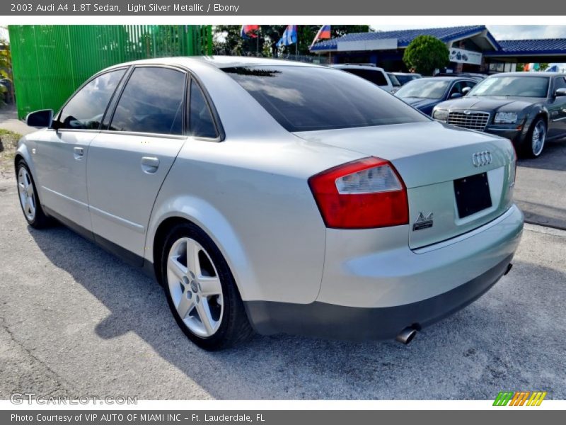 Light Silver Metallic / Ebony 2003 Audi A4 1.8T Sedan