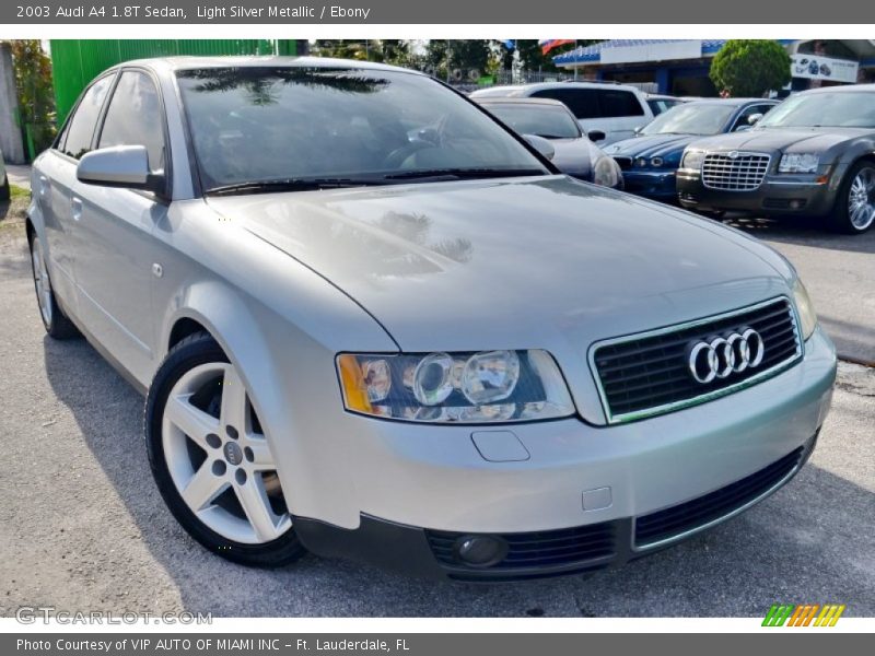 Light Silver Metallic / Ebony 2003 Audi A4 1.8T Sedan