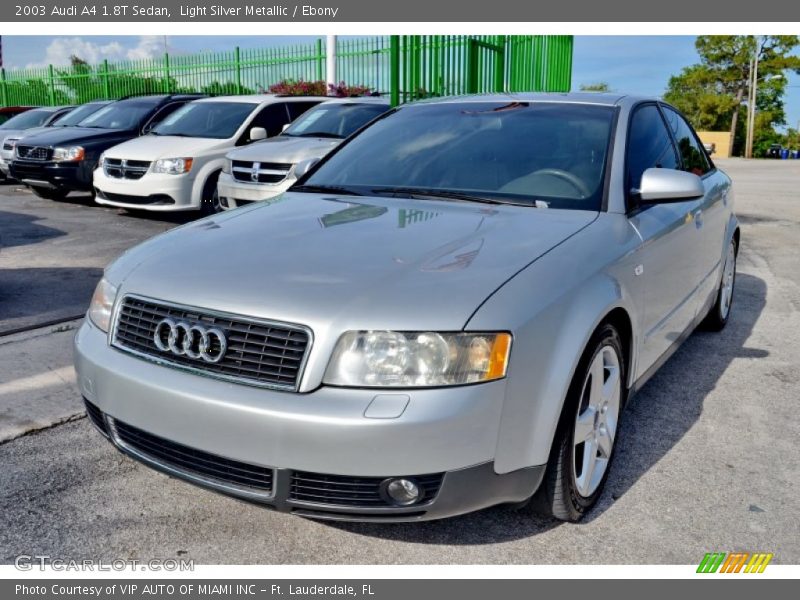 Light Silver Metallic / Ebony 2003 Audi A4 1.8T Sedan