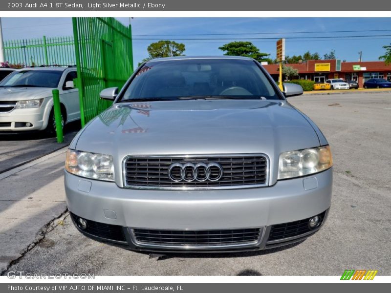 Light Silver Metallic / Ebony 2003 Audi A4 1.8T Sedan