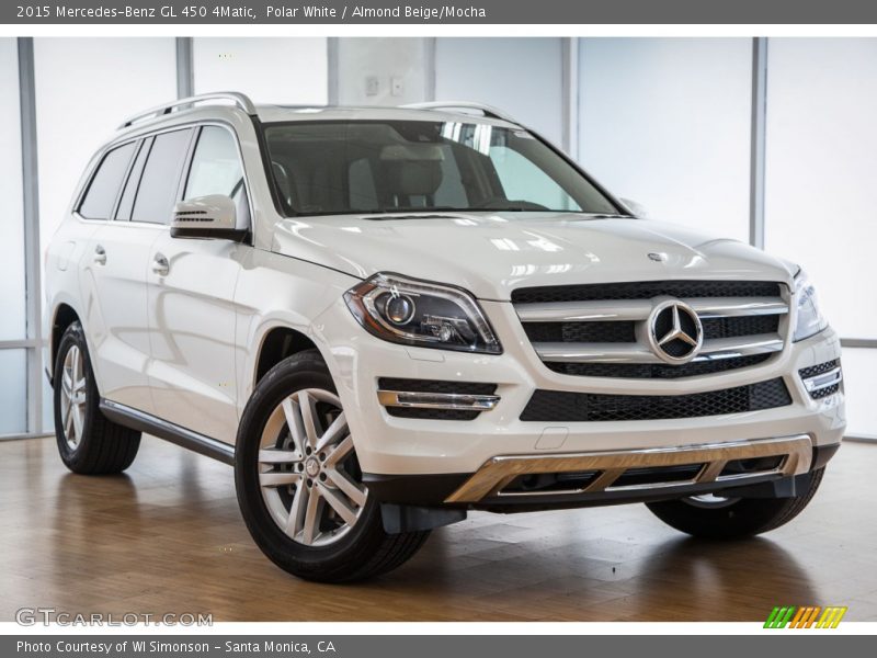 Polar White / Almond Beige/Mocha 2015 Mercedes-Benz GL 450 4Matic