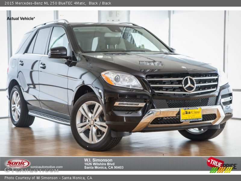 Black / Black 2015 Mercedes-Benz ML 250 BlueTEC 4Matic